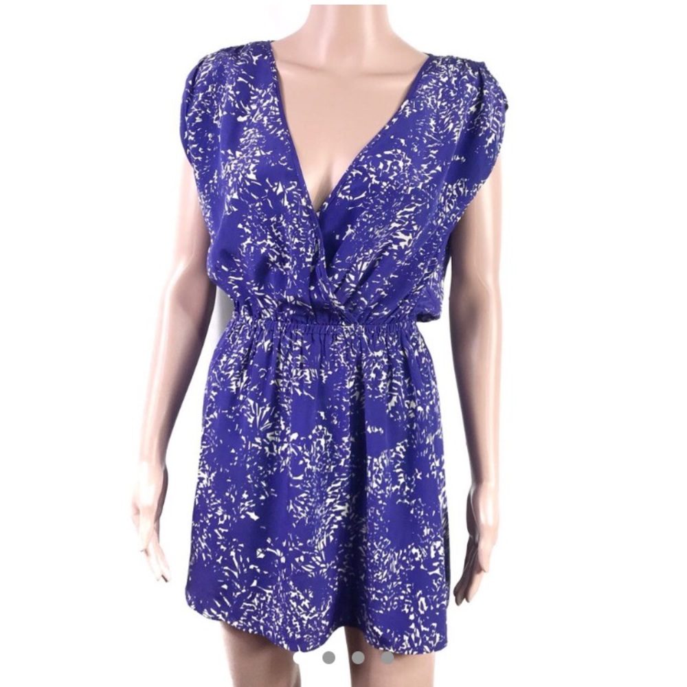 Anthropologie Kimchi Blue Silk Printed Dress